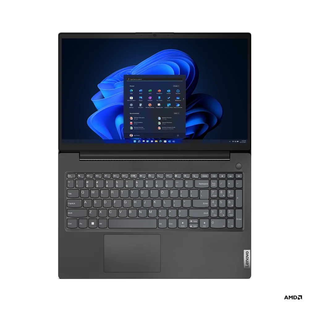 Фото Ноутбук LENOVO V15 15,6"FHD/G4 AMN/Ryzen-5/8Gb/512Gb/Nos (82YU00CURU)