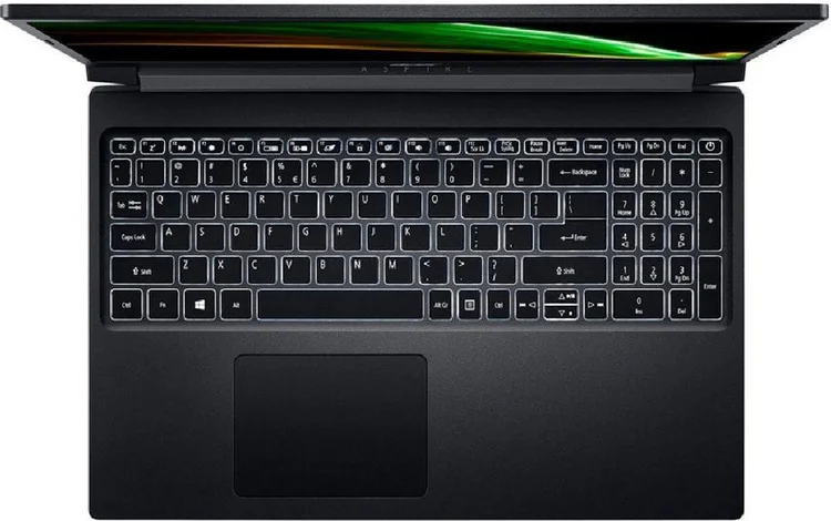 Картинка Ноутбук ACER Aspire 7 15.6/Ryzen 7-5700u/16gb/512gb/GF RTX3050 4gb/Dos (NH.QE5ER.001)