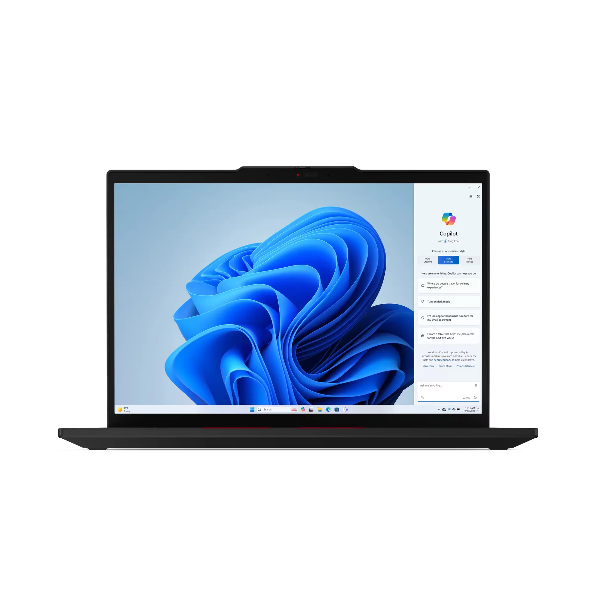 Картинка Ноутбук LENOVO ThinkPad T14 G5 14'wuxga/Core ult7-155u/32Gb/1Tb/Int/Dos (21ML00C4RT)