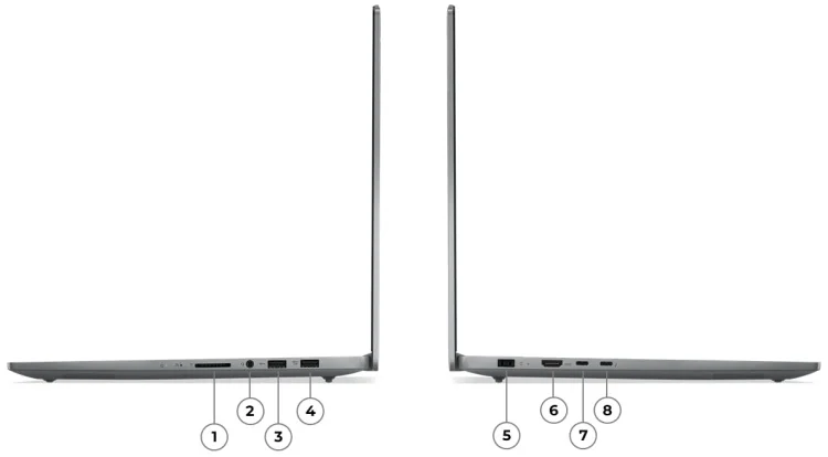 Цена Ноутбук LENOVO IP5 Pro 16'2k/Ultra 7-155H/16Gb/1TB/GF RTX4050 6gb/NOS (83D4003FRK)
