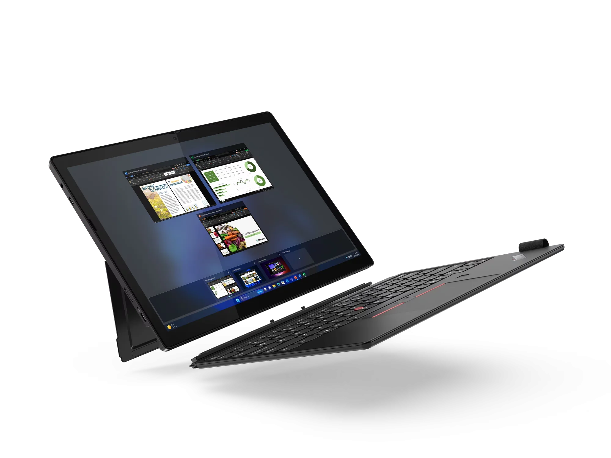 Ноутбук LENOVO ThinkPad X12 Detachable 12,3'FHD+/Core Ultra7-164u/32Gb/1Tb/Win Pro (21LK002XRT)