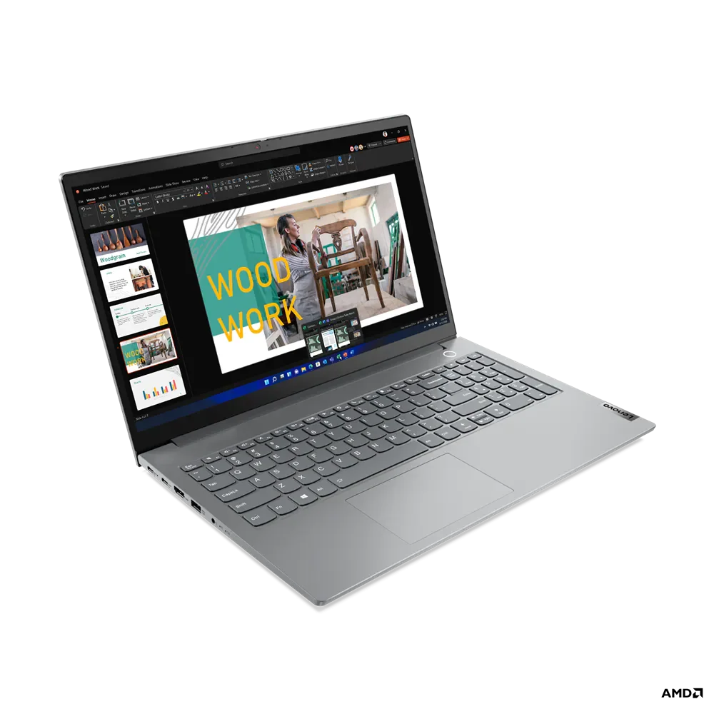 Картинка Ноутбук LENOVO Thinkbook 15,6/Ryzen 5-5625u/8Gb/512Gb/Win11Pro (21DL000ARU)