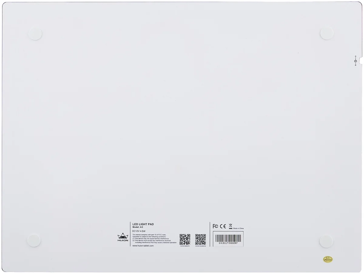 Фото LED планшет (светокопировальный) Huion A3 + перчатка A3
