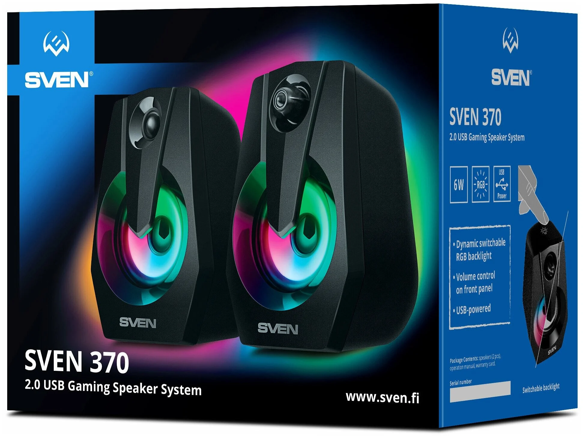 Колонки SVEN 370 Black (SV-020552) заказать