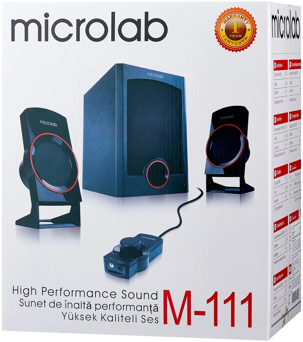 Купить Акустическая система MICROLAB M-111 Чёрный