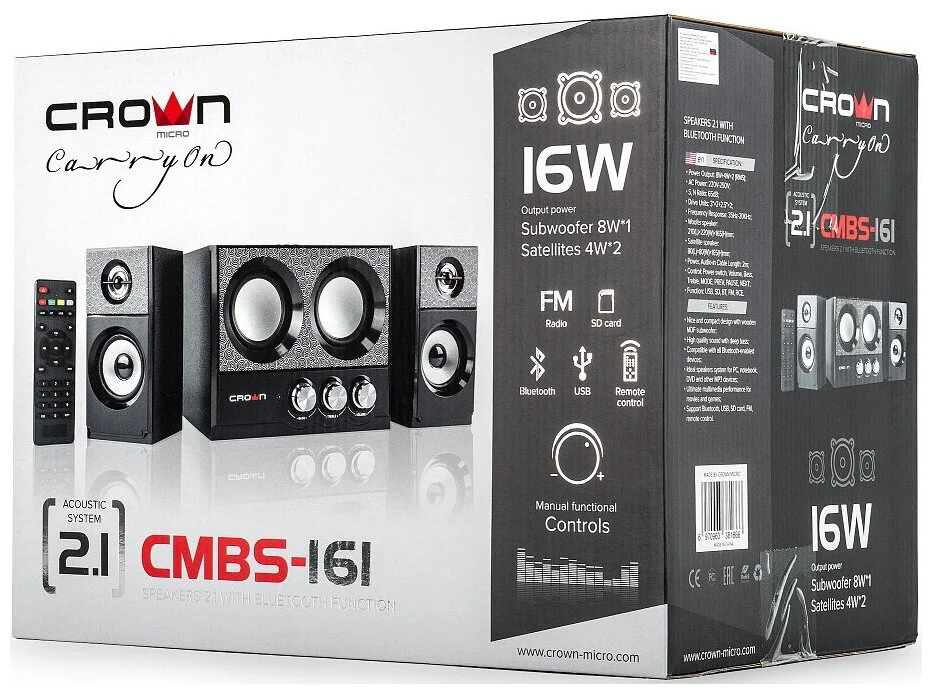 Картинка Акустическая система CROWN CMBS-161