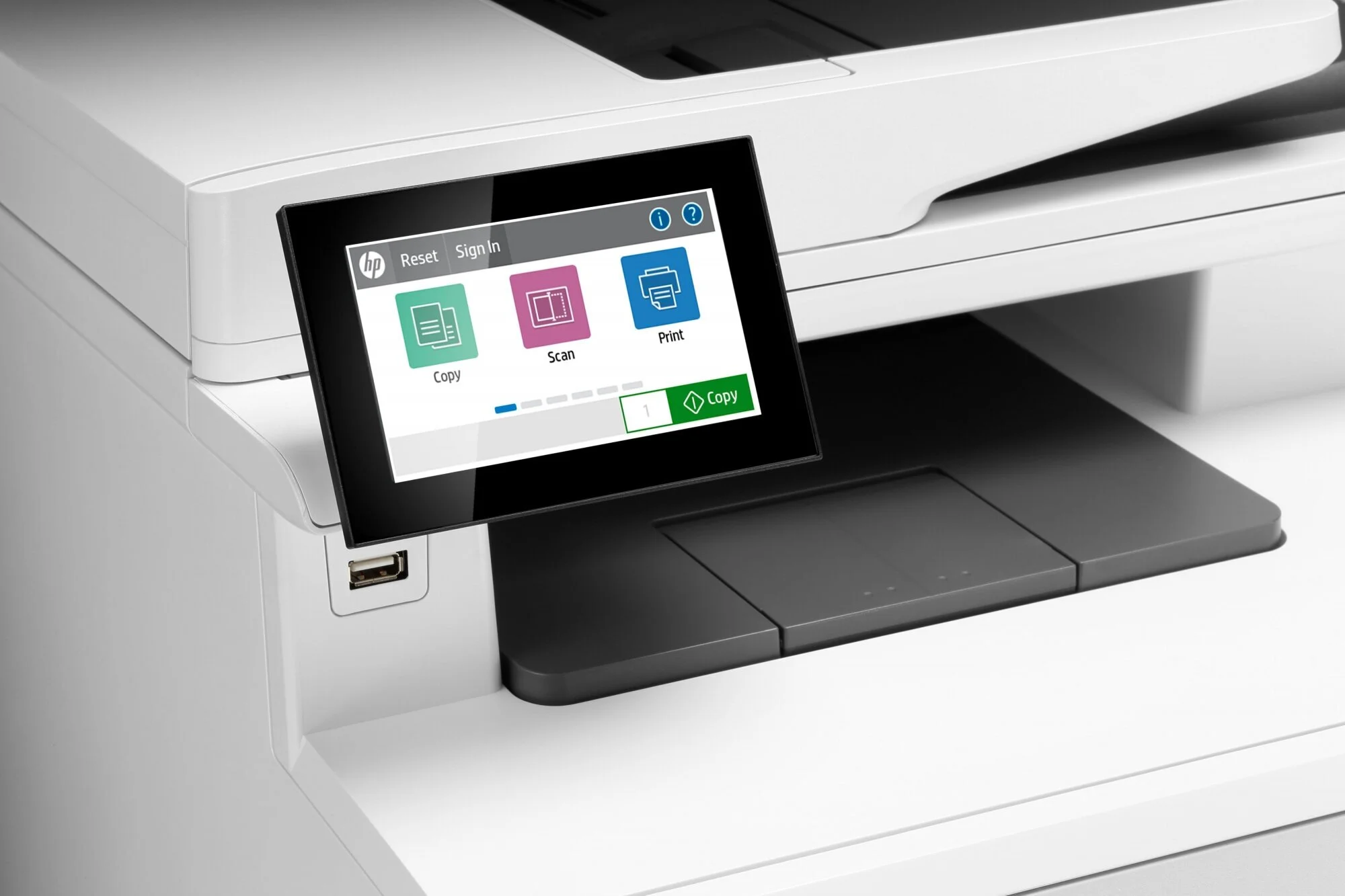 Картинка МФУ HP Color LaserJet Ent M480f (3QA55A)