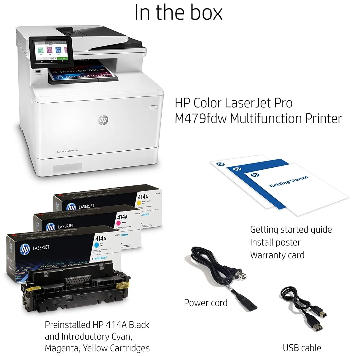 МФУ HP Color LaserJet Pro M479fdw (W1A80A) Казахстан