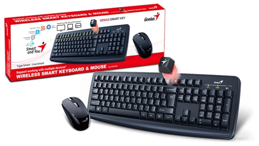 Цена Клавиатура GENIUS Smart KM-8200 + Мышь Чёрный