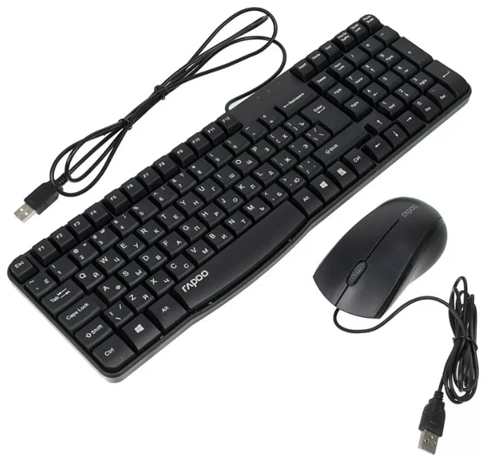 Фото Клавиатура RAPOO N1850 Black + мышь