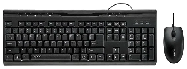 Фото Клавиатура RAPOO NX1710 Black + мышь