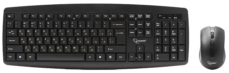 Клавиатура GEMBIRD KBS-8000 black + мышь