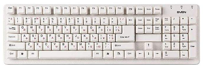 Клавиатура SVEN Standard 301 White