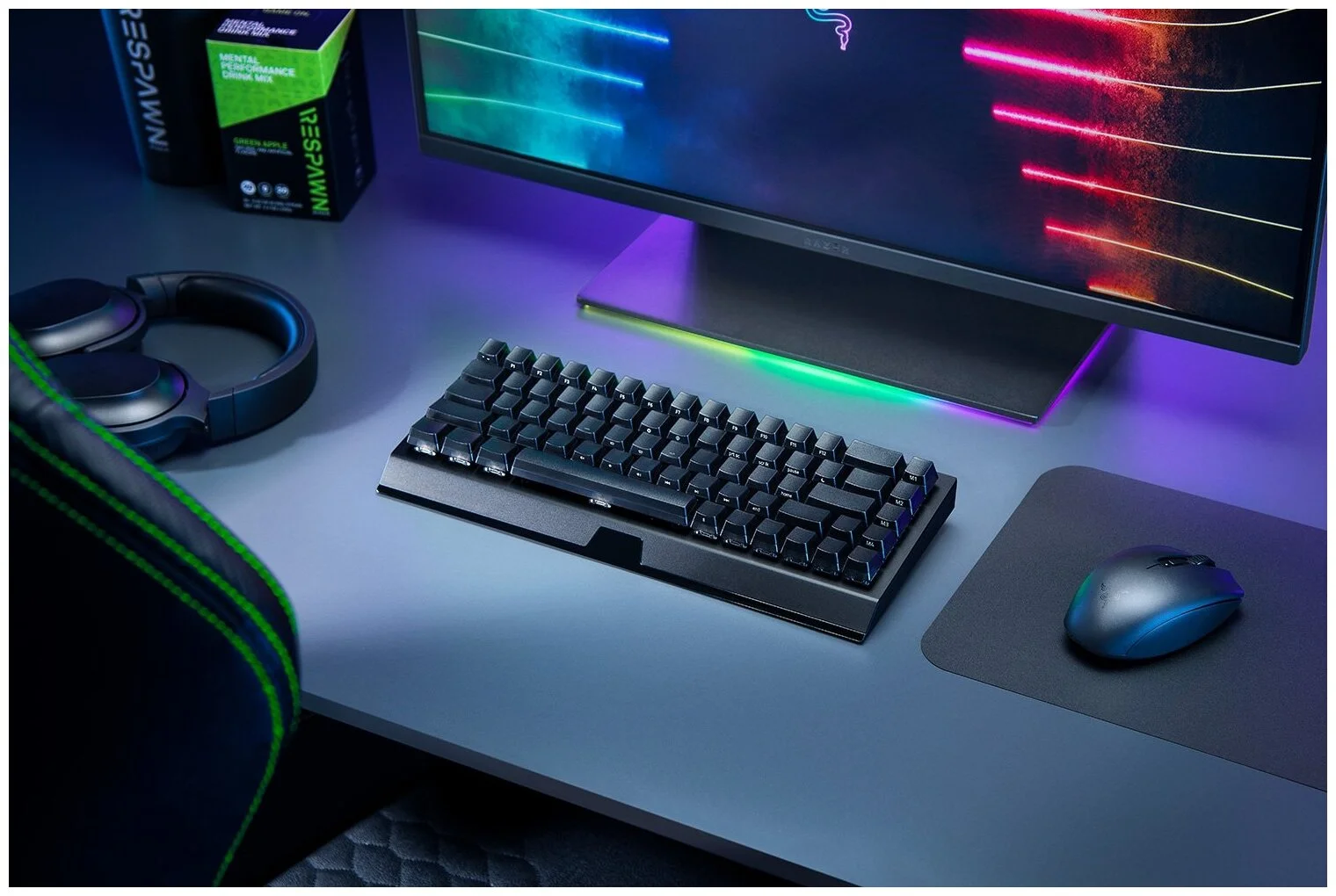 Цена Клавиатура RAZER BlackWidow V3 Mini HyperSpeed (Green Switch) (RZ03-03891600-R3R1)