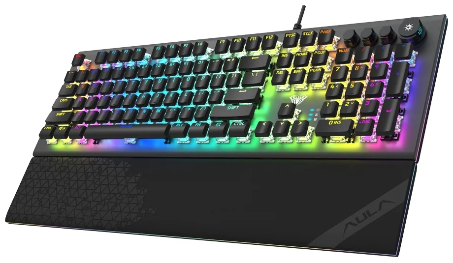 Картинка Клавиатура USB Aula L2098 mechanical backlit restpad