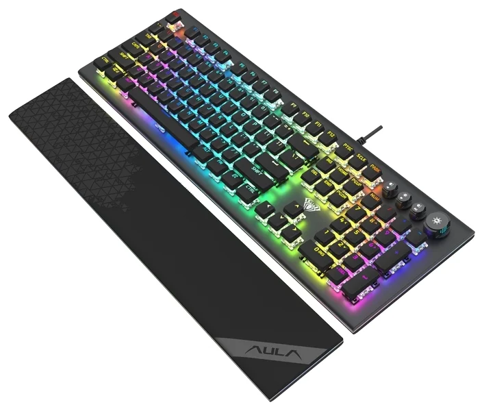 Клавиатура USB Aula L2098 mechanical backlit restpad заказать