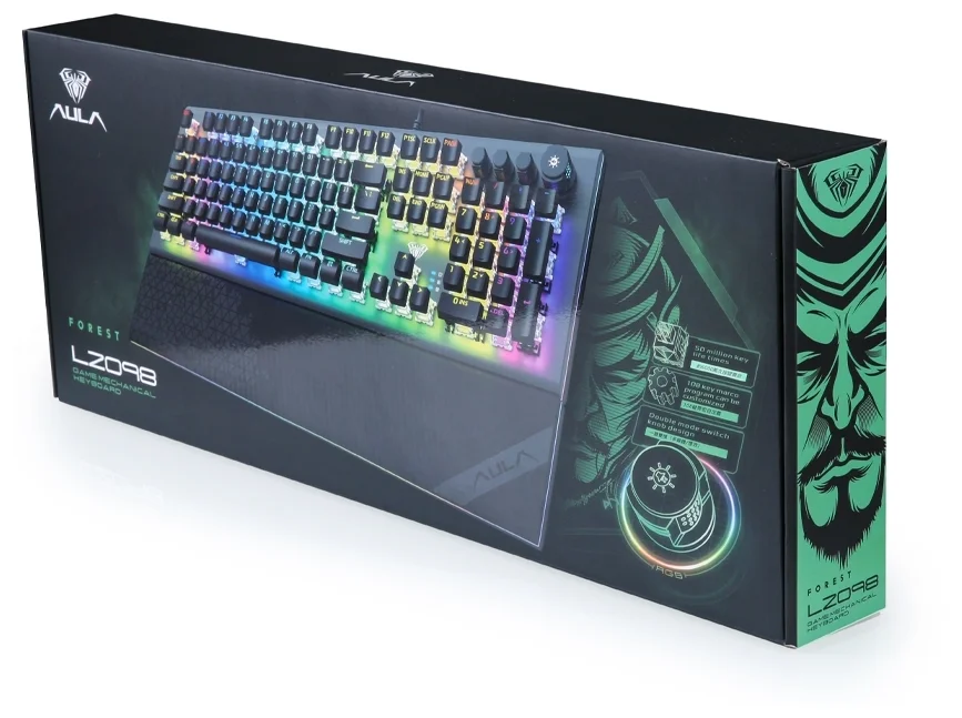 Клавиатура USB Aula L2098 mechanical backlit restpad Казахстан