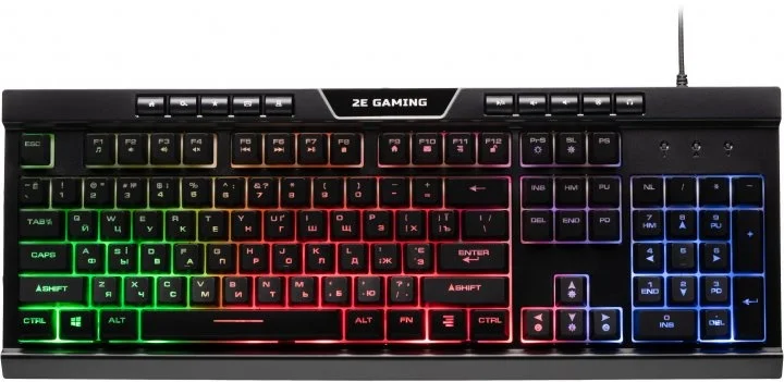 Клавиатура 2E GAMING KG300 LED USB Black Ukr (2E-KG300UB)
