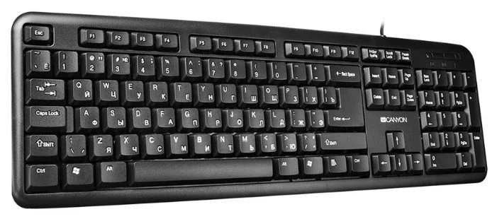 Фото Клавиатура CANYON CNE-CKEY(0)1-RU USB (865306)