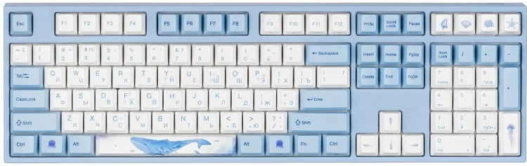 Клавиатура VARMILO VA108M Sea Melody Cherry MX Silent Red (VA108MP2W/WBPE7HR)