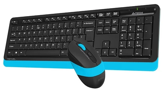 Картинка Клавиатура A4tech FG-1010-BLUE Fstyler USB +мышь