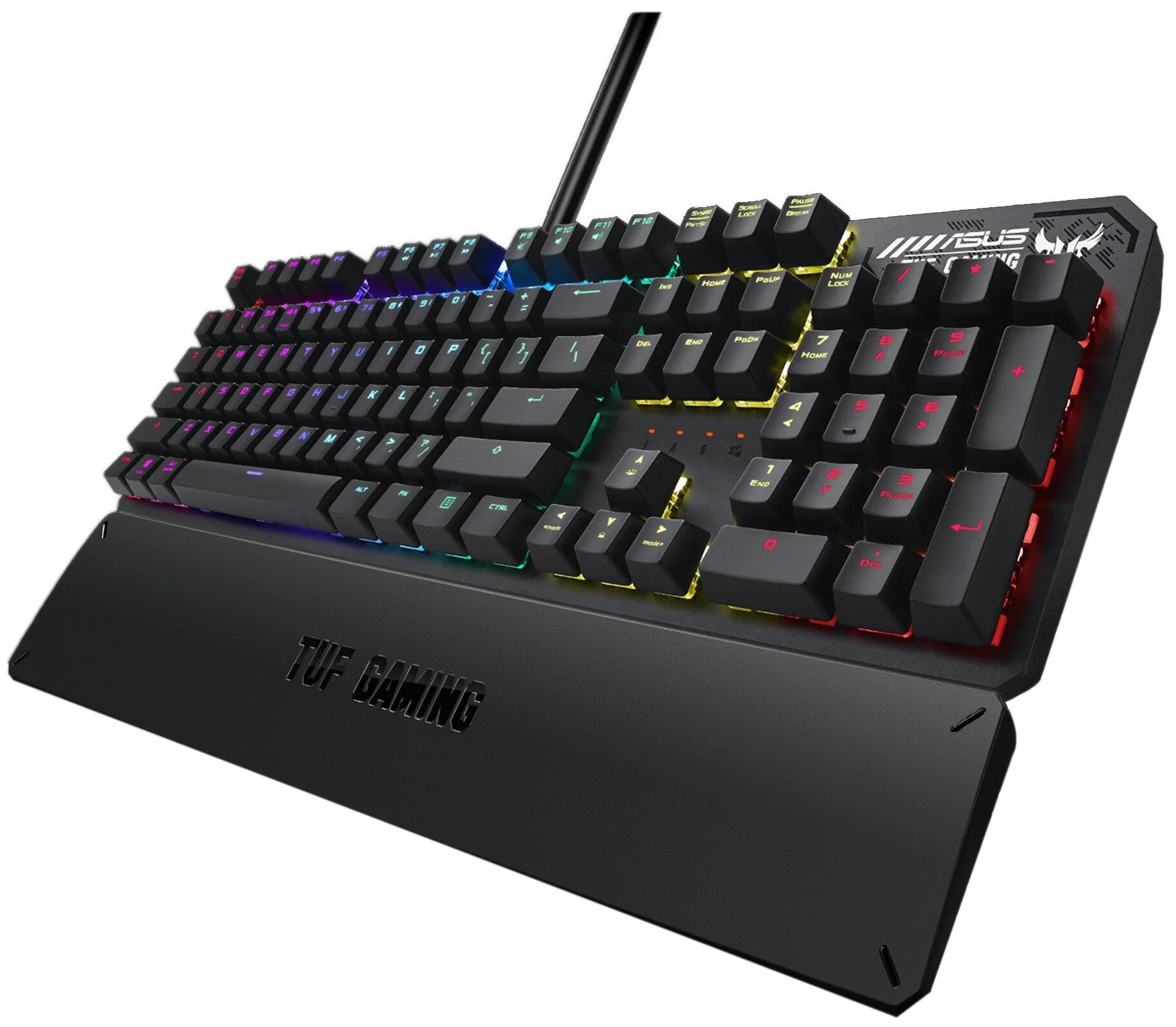 Фото Клавиатура ASUS TUF Gaming K3 Kailh Red USB RU RGB Black (90MP01Q0-BKRA00)