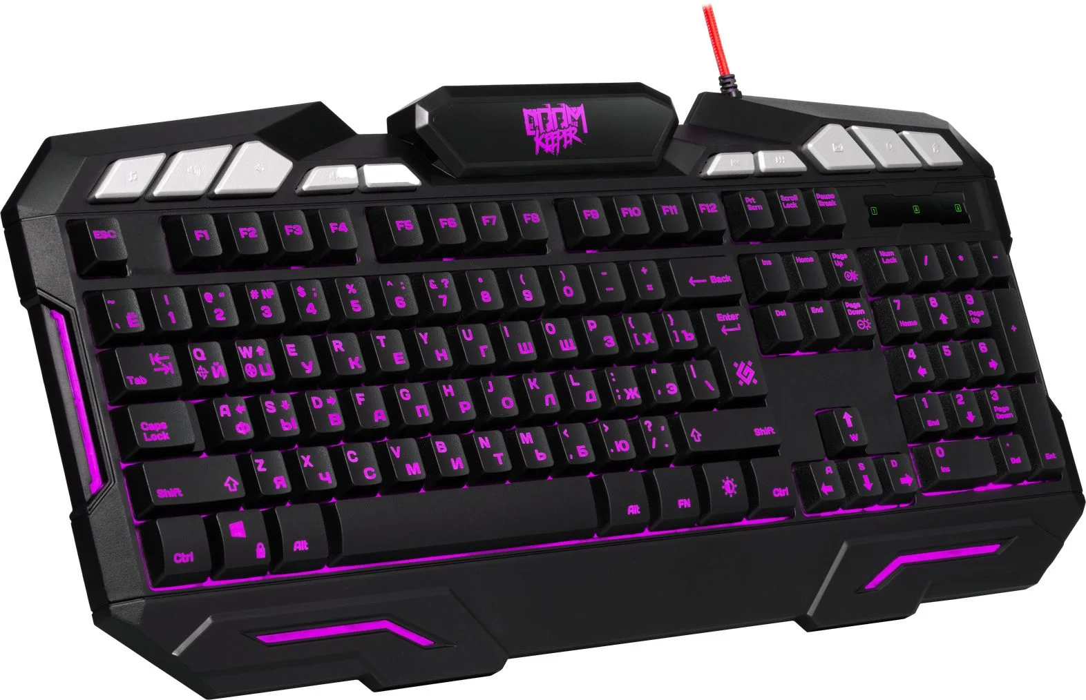 Клавиатура DEFENDER Doom Keeper GK-100DL RU Black
