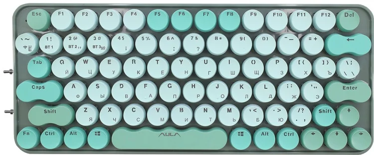 Клавиатура AULA F3680 BT green