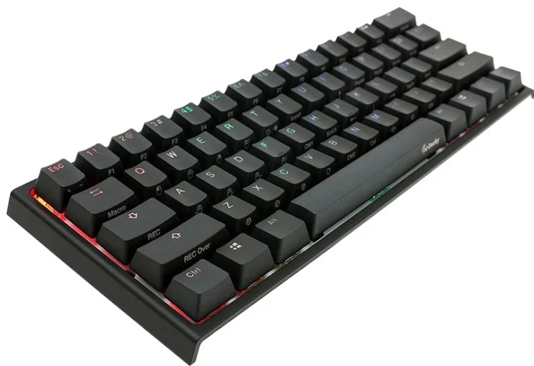 Фото Клавиатура DUCKY One 2 SF, Cherry Red, RGB LED, RU, Black-White (DKON1967ST-RRUPDAZT1)