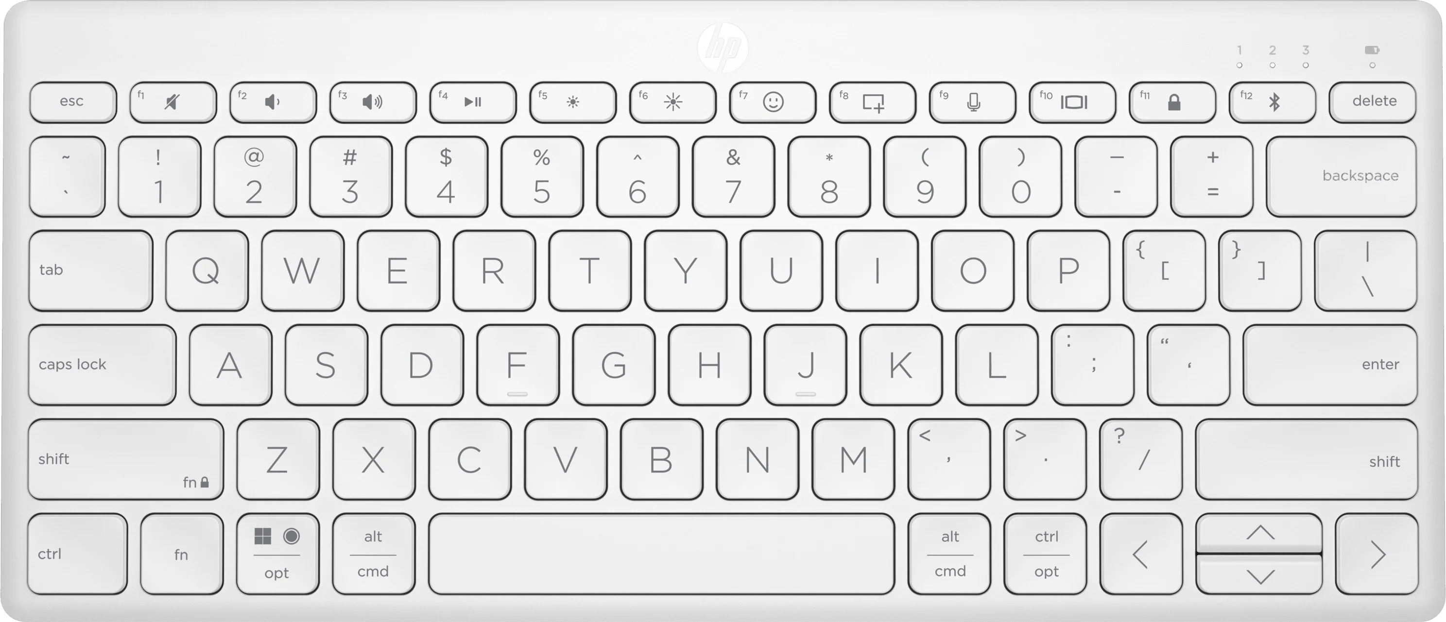 Клавиатура HP 350 Multi-Device Compact Wireless Keyboard White (692T0AA)