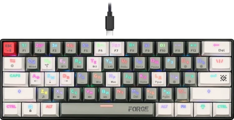 Фото Клавиатура DEFENDER Forge GK-345 White