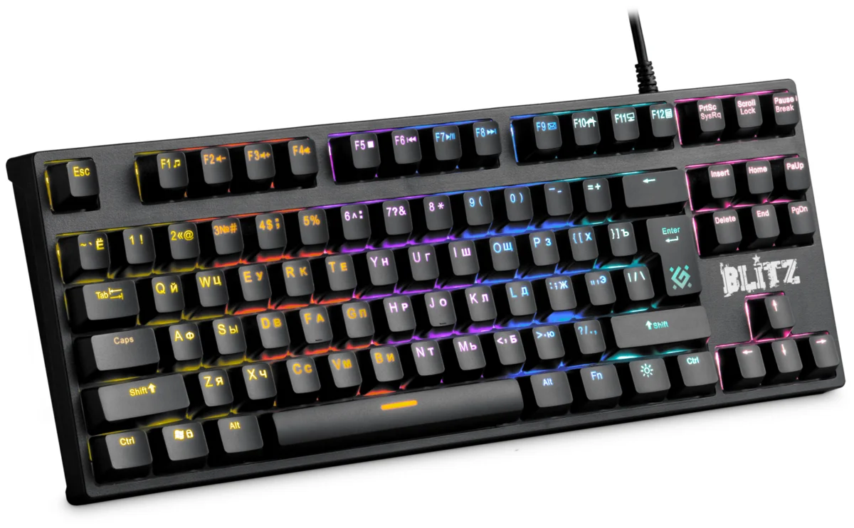 Фотография Клавиатура DEFENDER Blitz GK-240L Rainbow Black