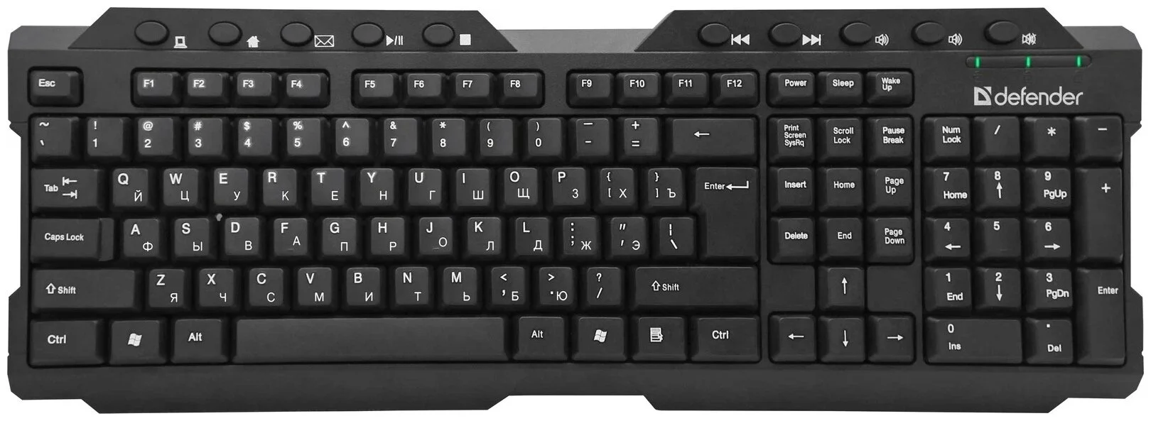 Клавиатура DEFENDER Element HB-195 Black (45195)