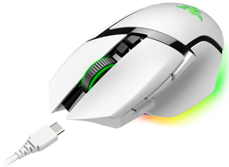 Фото Мышь RAZER Basilisk V3 Pro Mercury (RZ01-04620200-R3G1)