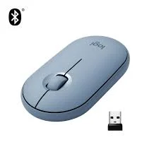 Фото Мышь LOGITECH M350 Pebble - BLUE GREY (910-005719)