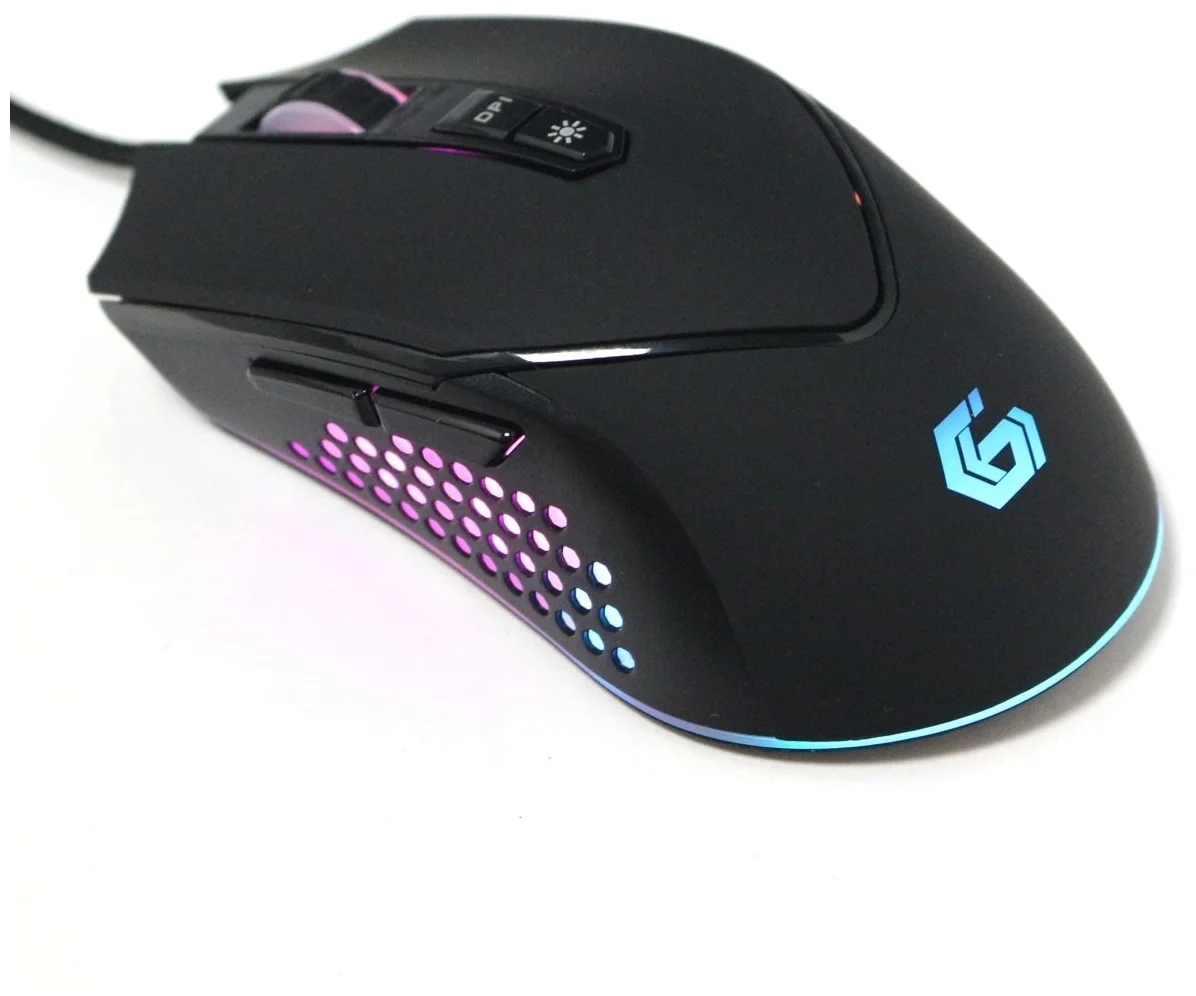 Картинка Мышь GEMBIRD MG-770 Optical 3200 dpi USB RGB Black