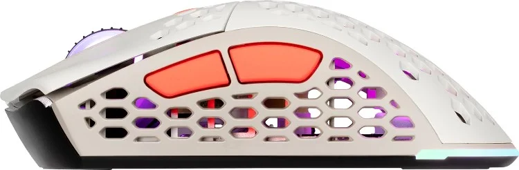 Картинка Мышь 2E GAMING HyperSpeed Pro WL RGB Retro white (2E-MGHSPR-WL-WT)