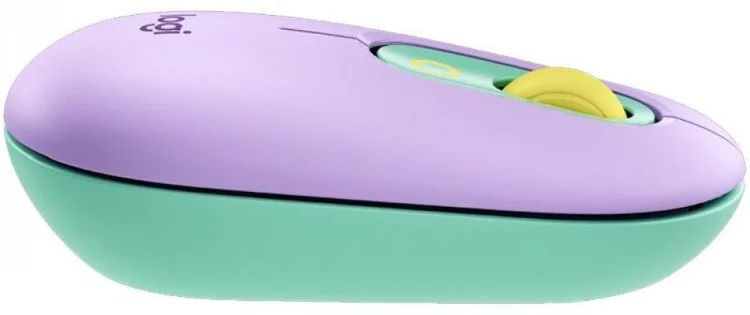 Фотография Мышь LOGITECH POP with Emoji Daydream Mint (910-006547)