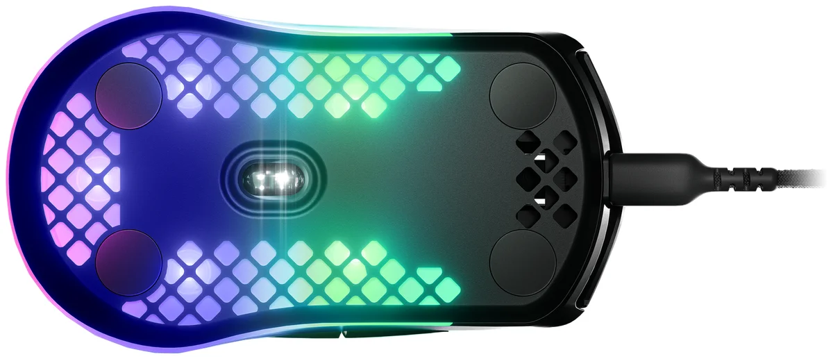 Картинка Мышь STEELSERIES Aerox 3 (2022) Onyx Black (62611)