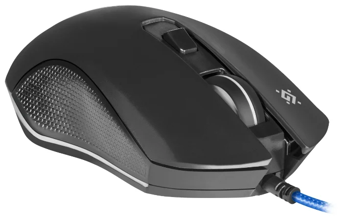 Картинка Мышь DEFENDER Sky Dragon GM-090L Black + коврик (52090)
