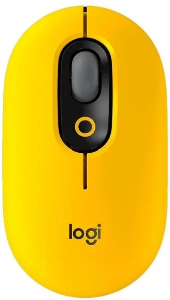 Мышь LOGITECH POP with Emoji-BLAST YELLOW 2.4GHZ/BT/N/A (910-006546)