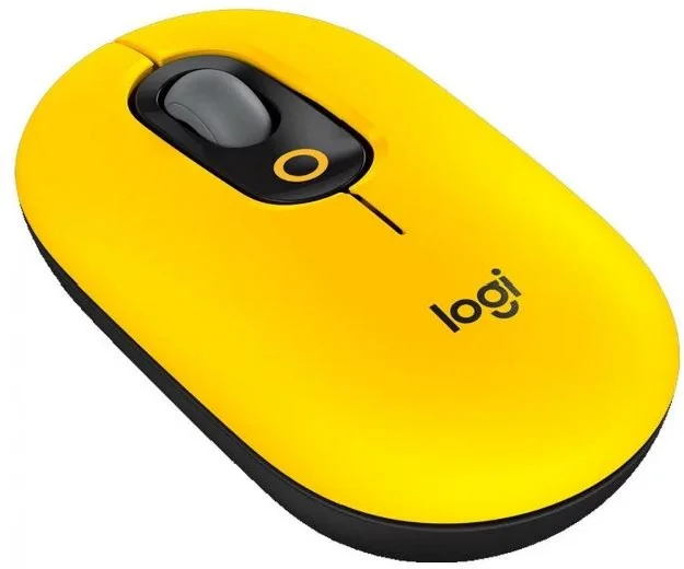 Фото Мышь LOGITECH POP with Emoji-BLAST YELLOW 2.4GHZ/BT/N/A (910-006546)