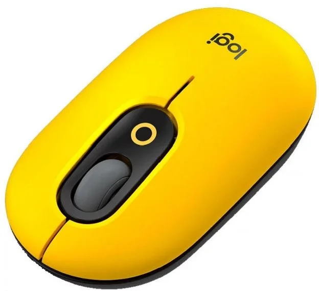 Фотография Мышь LOGITECH POP with Emoji-BLAST YELLOW 2.4GHZ/BT/N/A (910-006546)