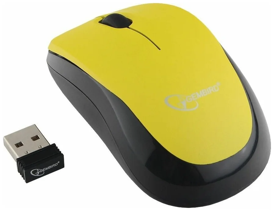 Фотография Мышь GEMBIRD MUSW-360-LM Lemon