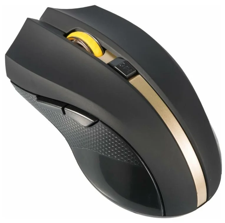 Цена Мышь Oklick 495MW Black-Gold