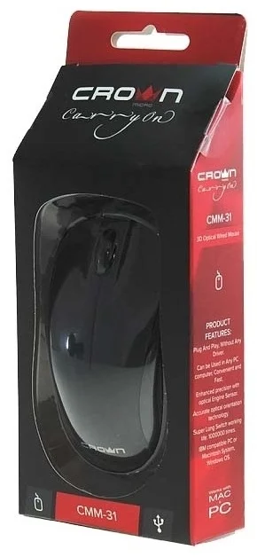 Цена Мышь CROWN CMM-312