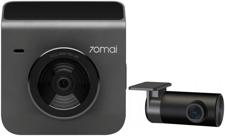 Видеорегистратор 70mai Dash Cam Grey (A400) + Rear Camera Kit Grey