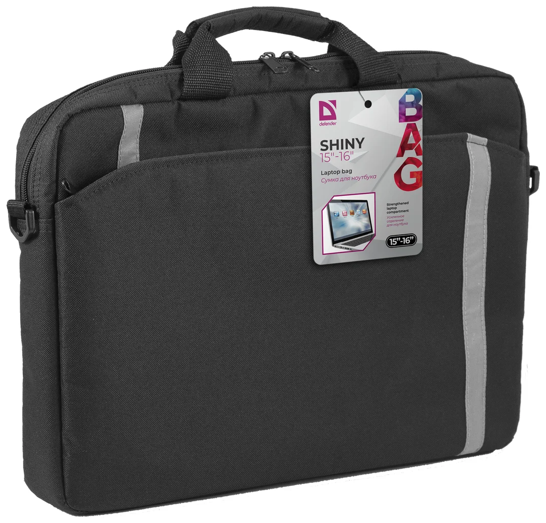 Цена Сумка для ноутбука DEFENDER SHINY 15"-16" Black