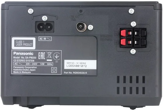 Фотография Музыкальный центр PANASONIC SC-PM250EE-K