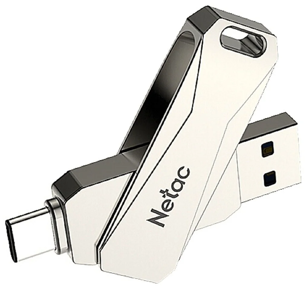 Фото USB накопитель NETAC U782C/128Gb Type-C металл